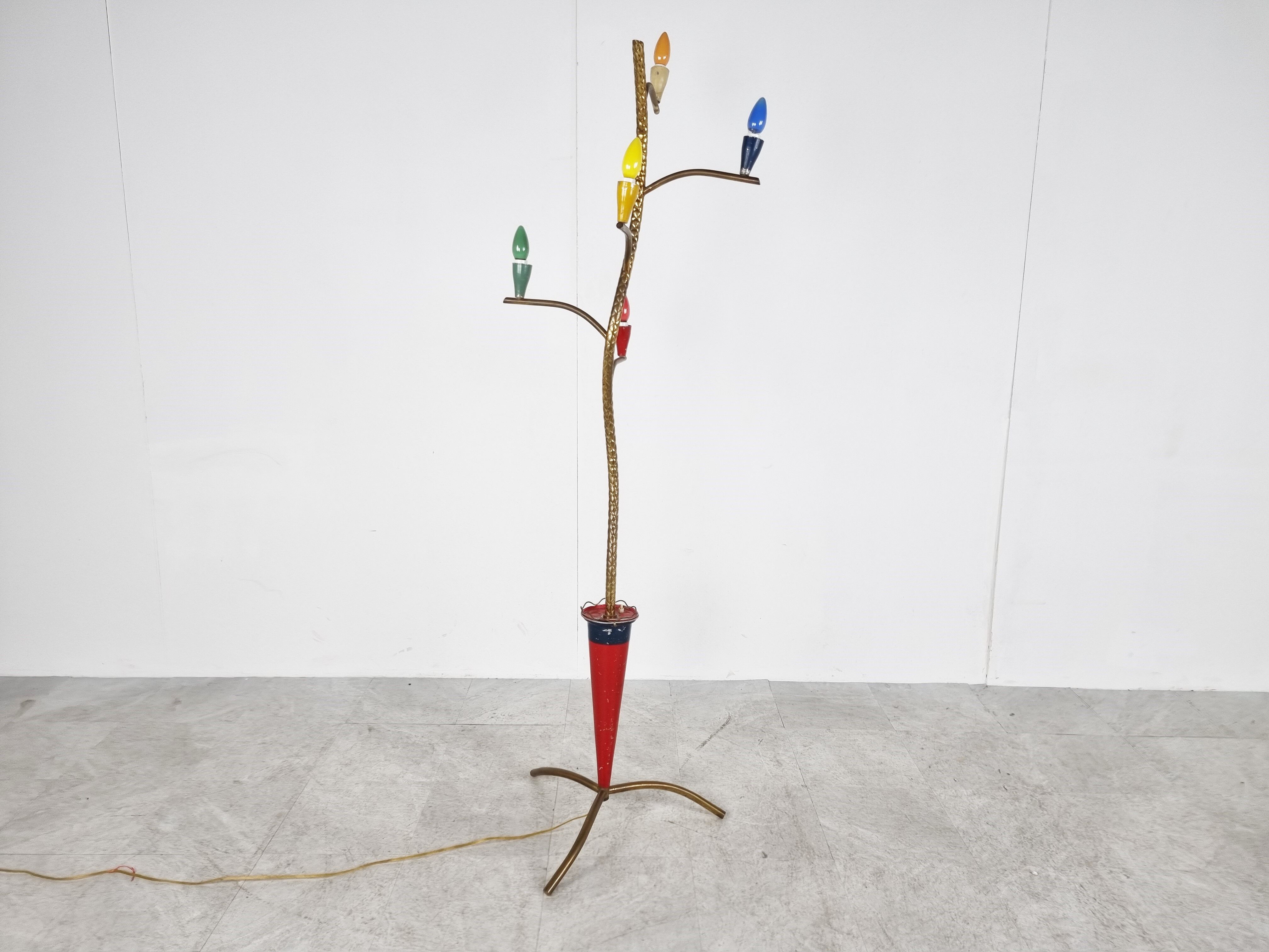 Vintage italian floor lamp, 1950s