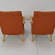 Paire de fauteuils design années 1970