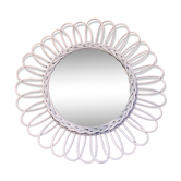 Miroir soleil rotin 29x53cm