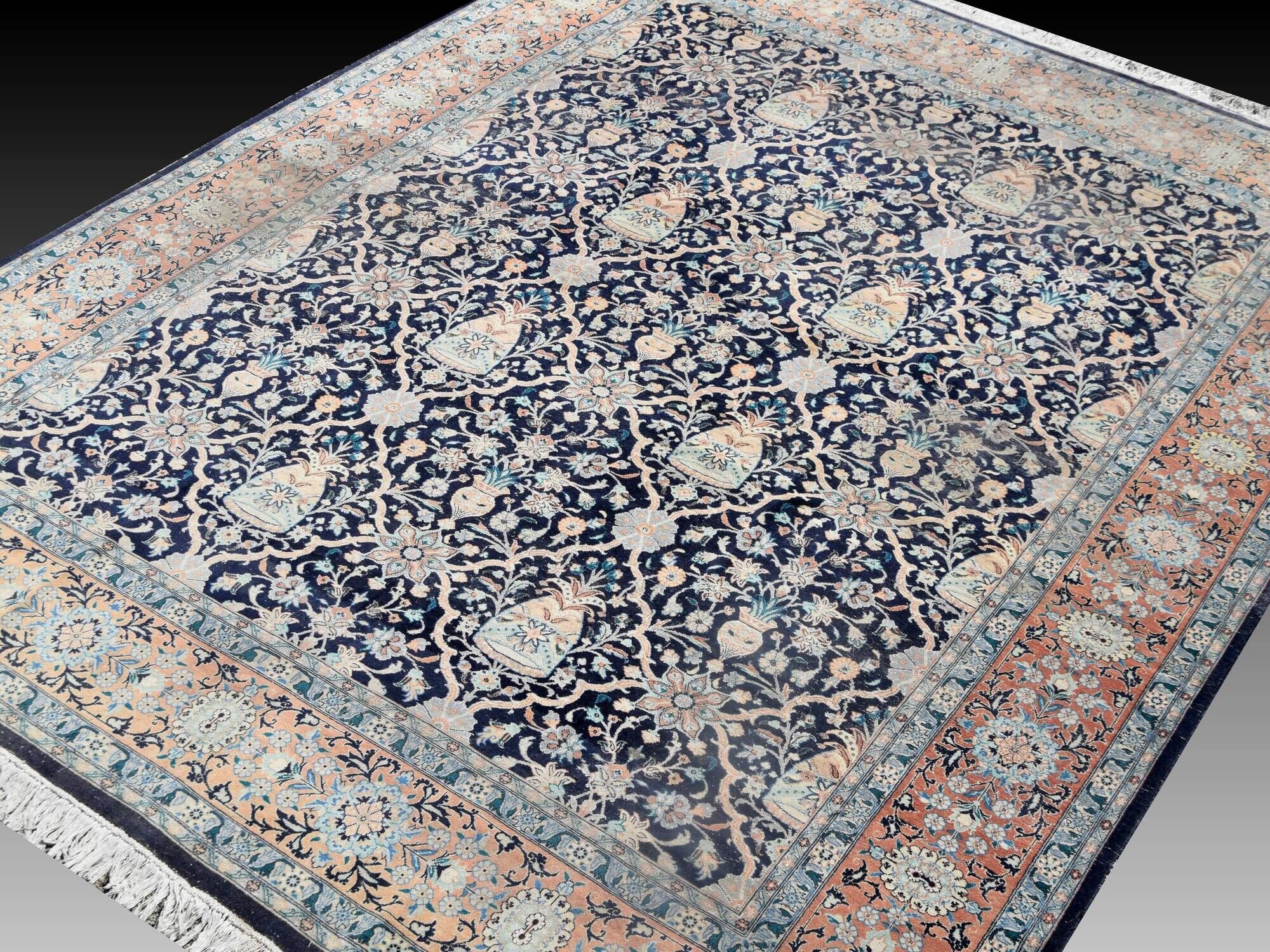 Handmade wool Penjab oriental rug: 315 x 245 cm