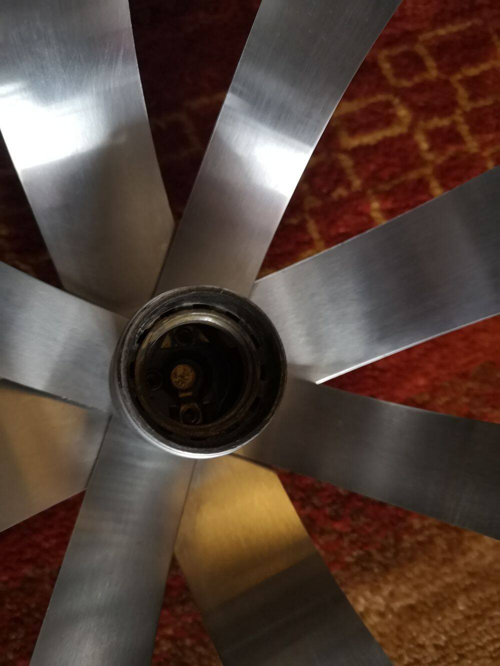 Pair of brushed steel wall lights - attr. to Jocelyne Trocmé - 1970s