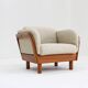 Vintage Danish mid-century armchair solid teak by Olsen Laursen 1960s