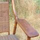 2 vintage rattan armchairs