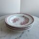 Set of 6 Terre de Fer Terre de Fer plates Onnaing Moisson