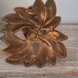Bougeoir fleur en laiton