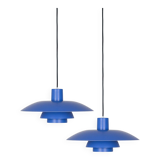 Pair of 2 vintage PH 4/3 lamps by Poul Henningsen, Louis Poulsen, 1966