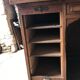 Desk administrative old oak to curtains
