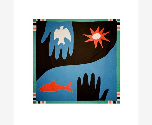 Pièce murale story of a fish - drapeau
