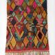 Moroccan Berber boujaad carpet with colorful patterns 250x156cm