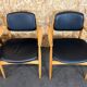 4 Danish design dining chairs from the 60s and 70s, oak, Denmark.