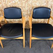 4 60s 70s chaise de salle à manger design danois chêne Danemark