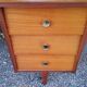 Scandinavian style mahogany 60s desk 7 drawers