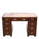 Mahogany Campaign Desk by N. Norton LTD England