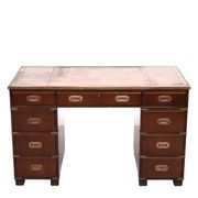 Bureau de campagne en acajou par N. Norton LTD Angleterre