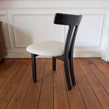 Set of 4 Oak "T-Shape" dining chairs