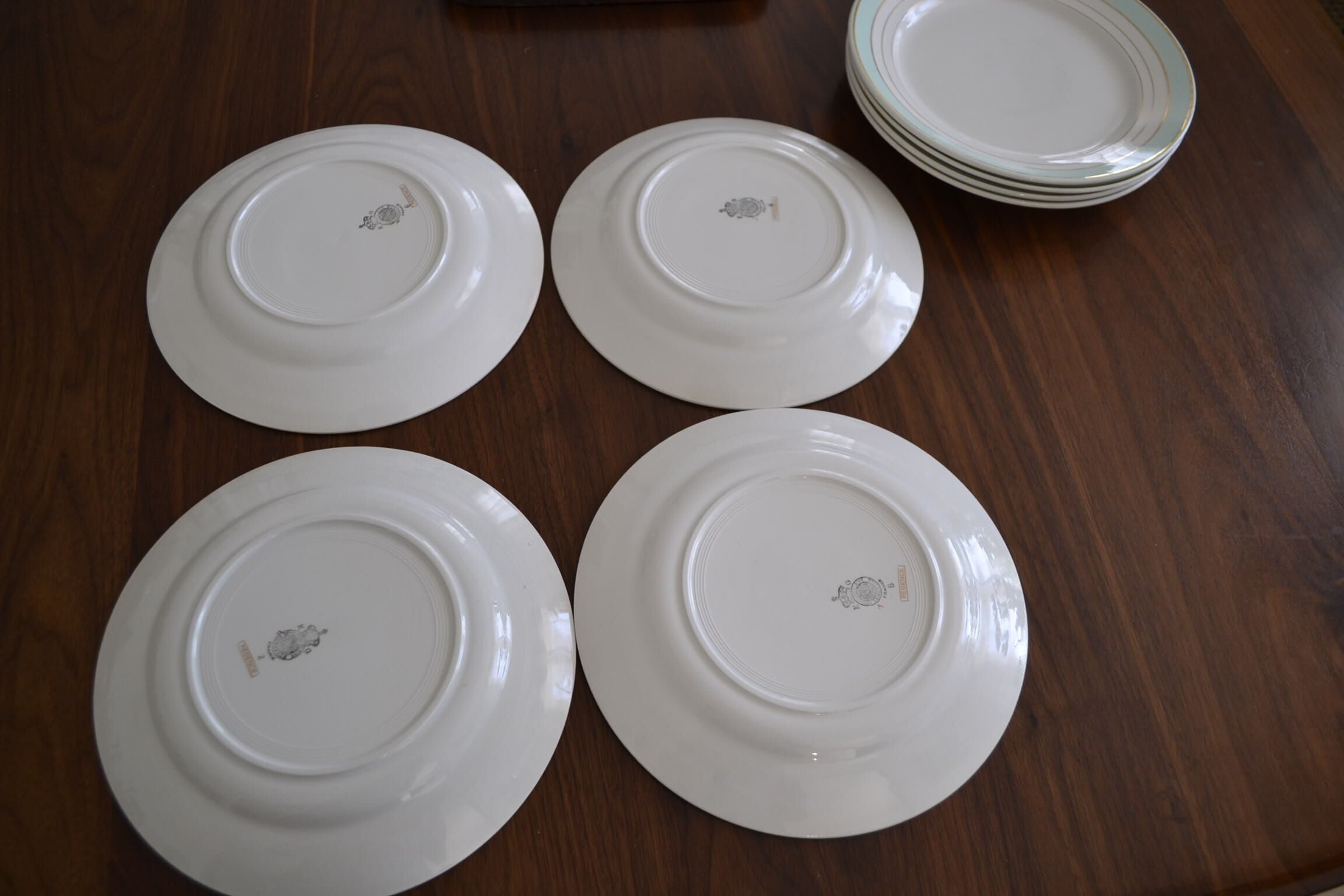 Assiettes Luneville modèle Régence