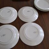Assiettes Luneville modèle Régence