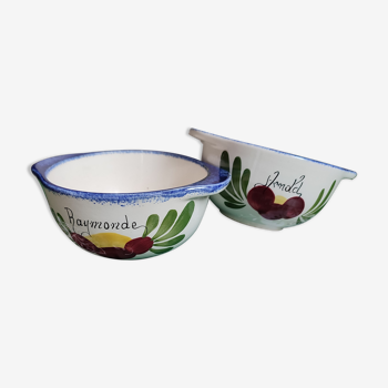 Set of two bowls type Breton