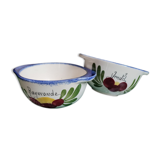 Set of two bowls type Breton