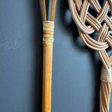 Antique rattan and wicker carpet beaters