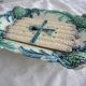 Very old asparagus barbotine tray