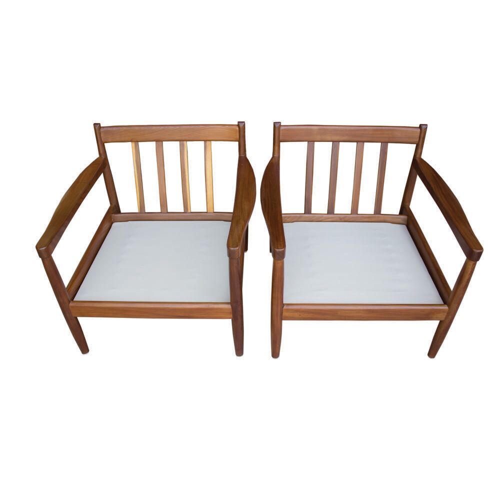 Beautiful Danish armchairs in teak, set of two, 1970s