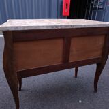 Chest of drawers marquetry marble top