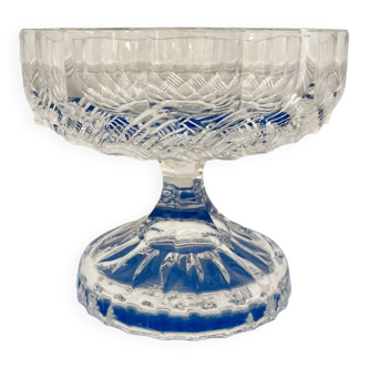 Crystal pedestal bowl