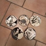 Hand-painted plates by René Chaix