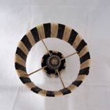Raffia pendant light, raffia hanging lampshade