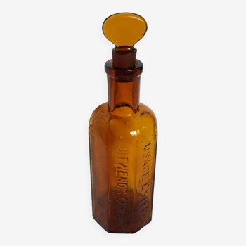 Flacon apothicaire bouteille pharmacie verre ambré