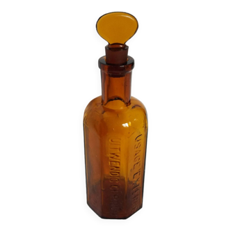 Flacon apothicaire bouteille pharmacie verre ambré