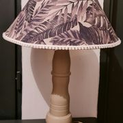 Lamp foot wood cabinetmaker color pepper abbat day jungle fabrics beige and black