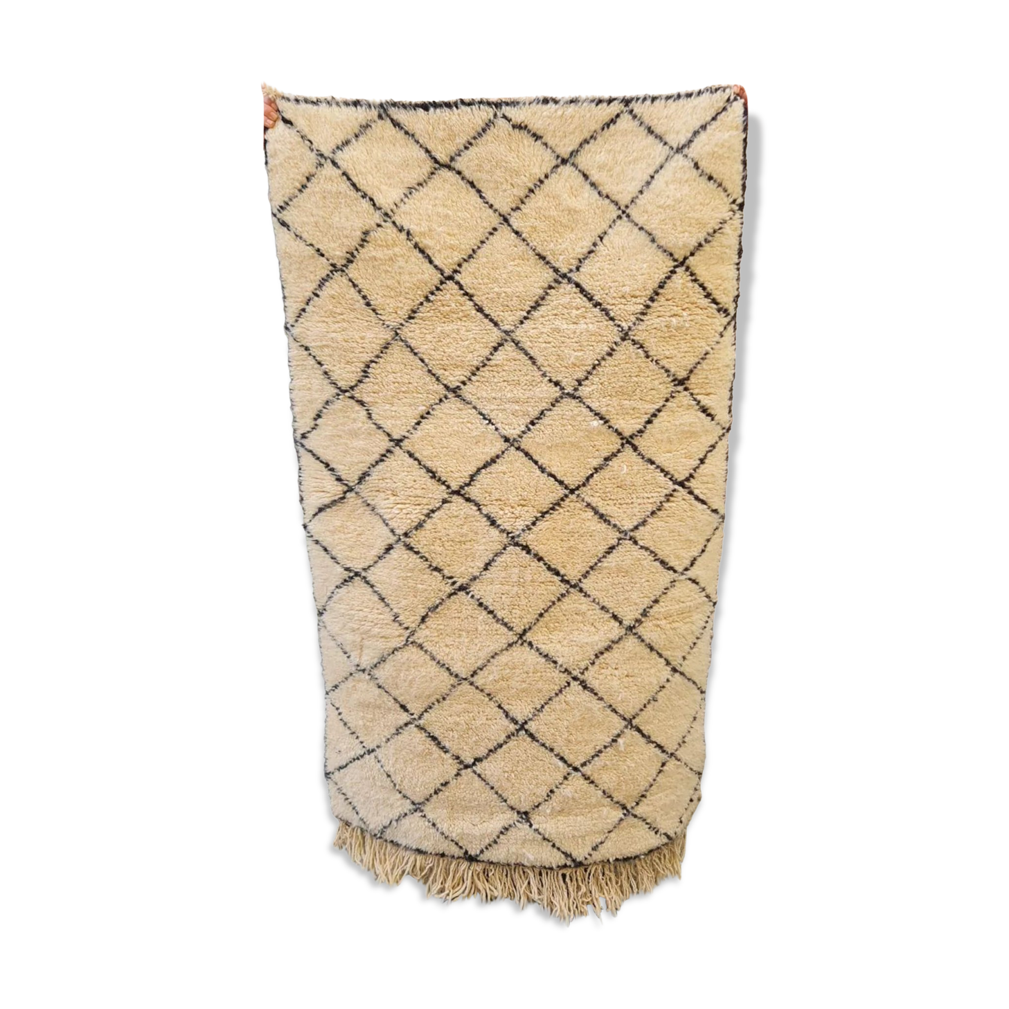 Berber wool carpet 90x151cm