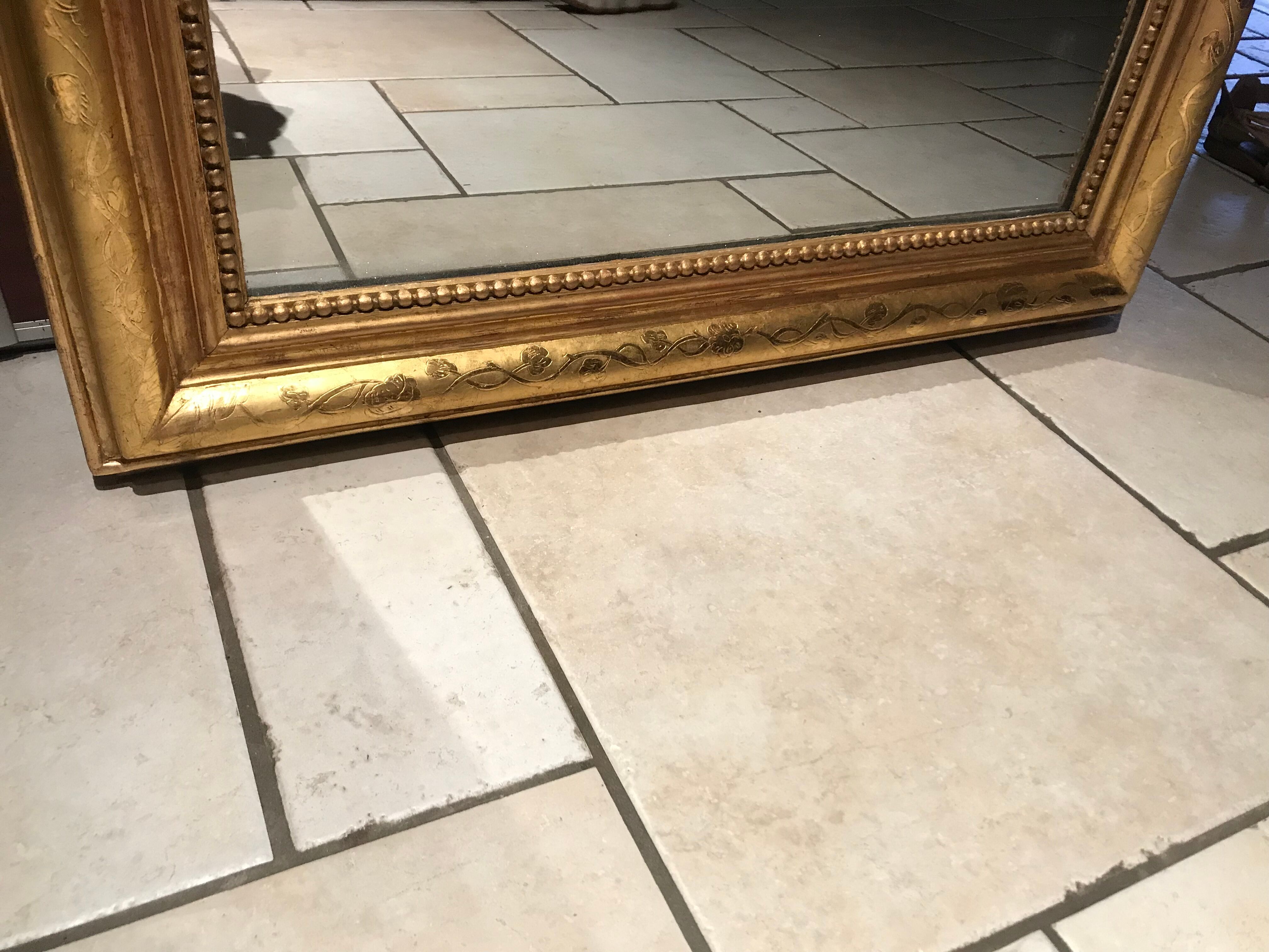 Mirror era Louis Philippe gold leaf 90x200cm