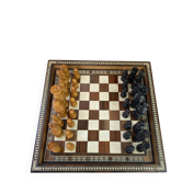 Jeu d’échec en marqueterie 