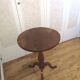 Antique solid wood side table - central leg - classic style