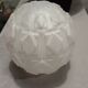 Globe or shell for suspension or floor lamp glass frost art deco