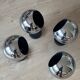Space Age chrome wall lights, Germany 1970