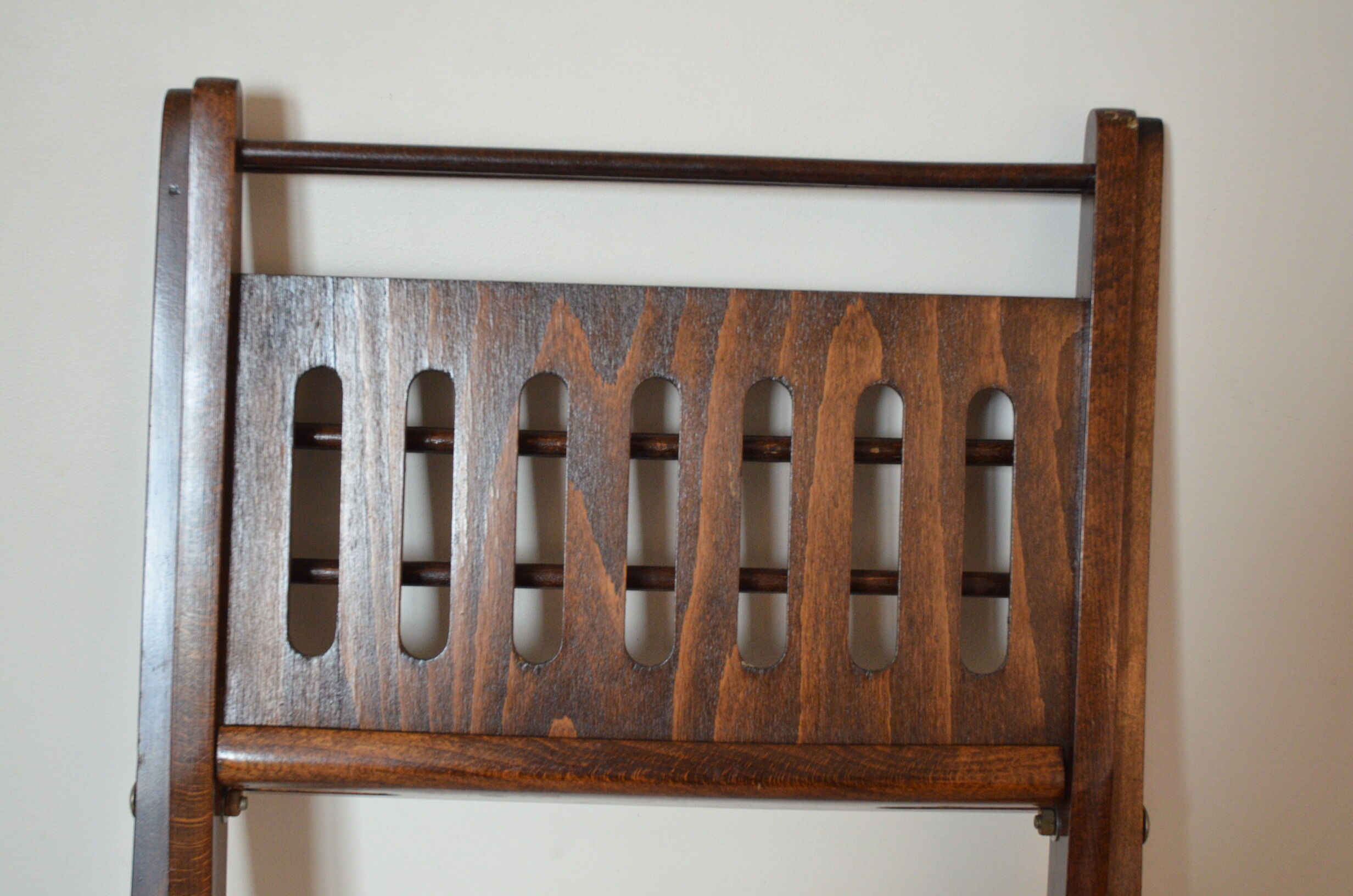 Wooden magazine holder