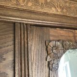 Antique wardrobe with mirror