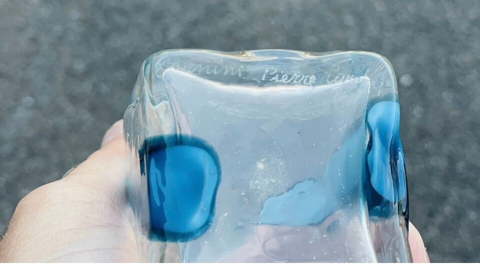 Pierre Cardin vase for Venini 1970