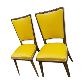 Ensemble de 2 chaises art déco vintage