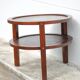 Art Deco style wooden coffee table, vintage wooden table, living room table