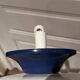 Vintage 80s white and blue suspension design