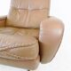 Fauteuil cuir avec pouf de Madsen & Schübel pour Bovenkamp