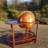 Coffee table bar world map
