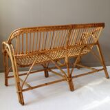 Vintage rattant sofa