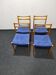 A set of four vintage dining chairs by Lubke Germany