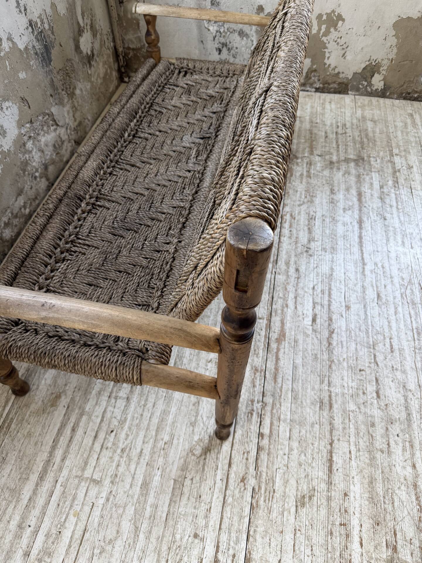 Audoux and Minet cord bench